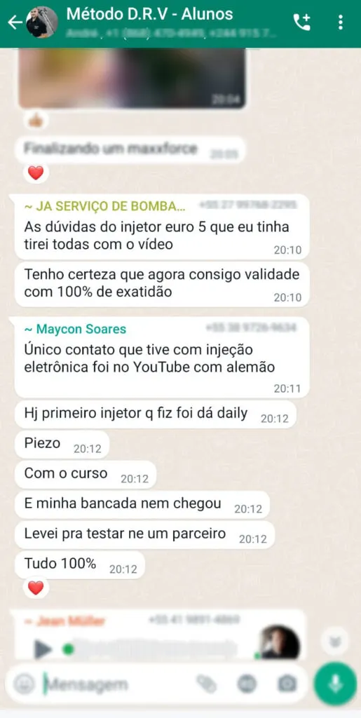 Curso metodo drv depoimentos